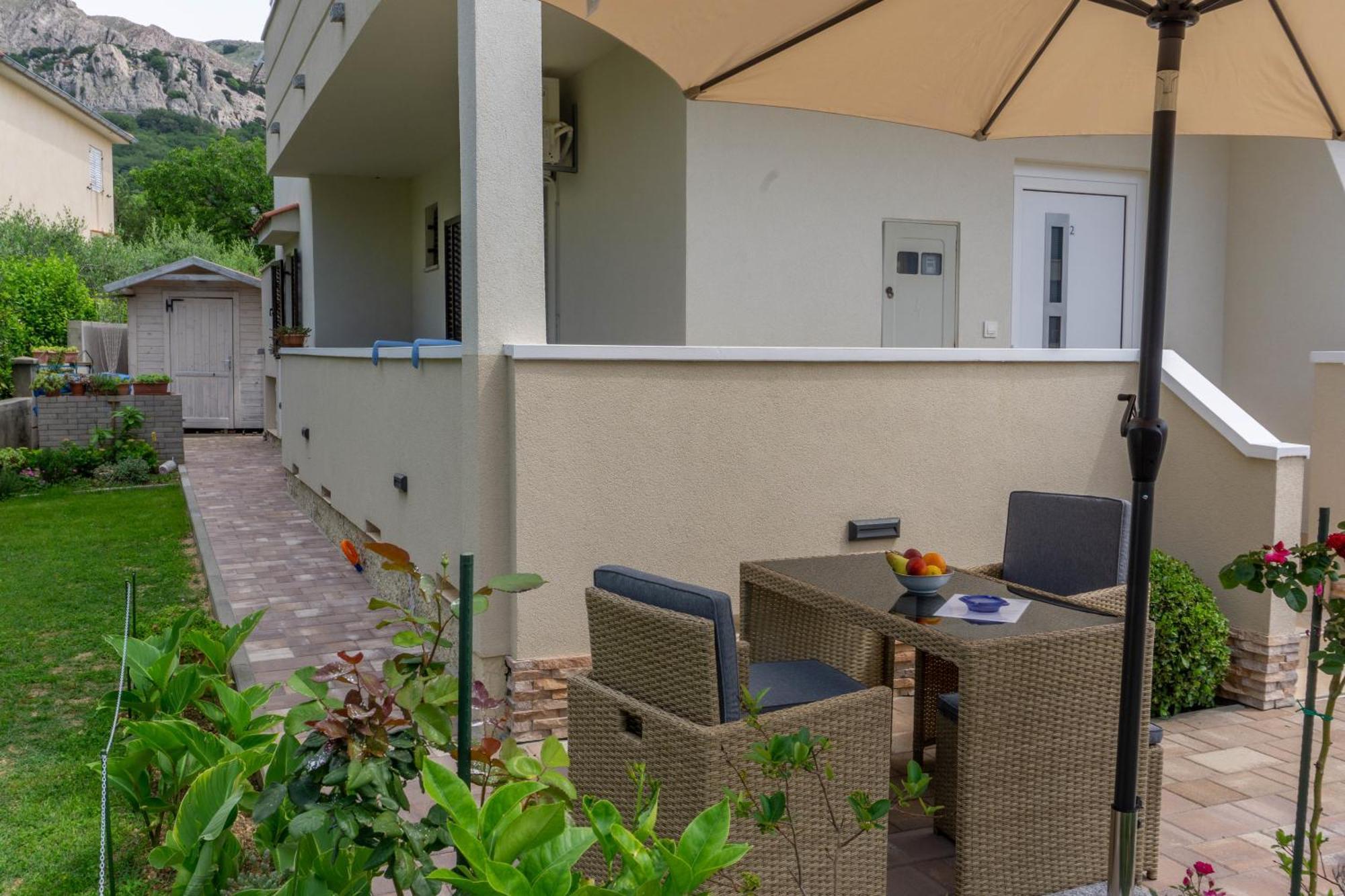 Apartment Jadran Baska Exteriör bild